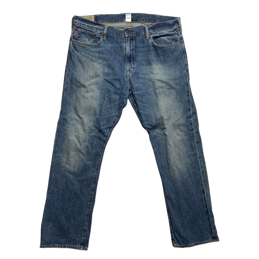 Polo Ralph Lauren Jeans Mens 38x32 Blue Straight Leg Authentic Denim Button Fly